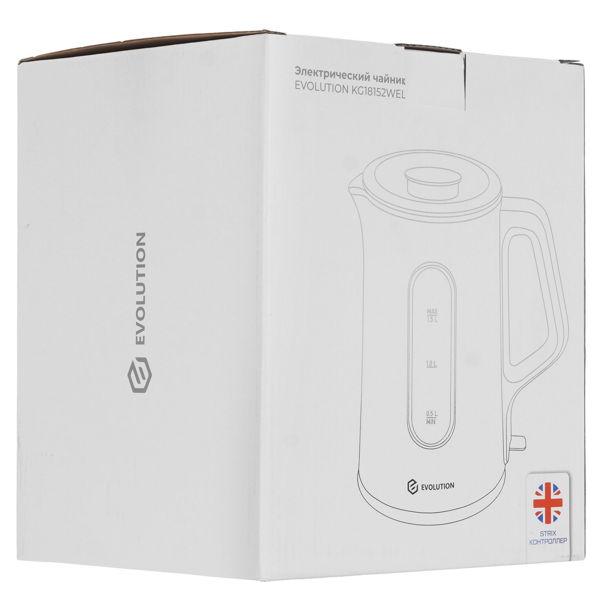 9207807 Электрочайник EVOLUTION KG18152WEL белый STDN-0042580 - Вид №6