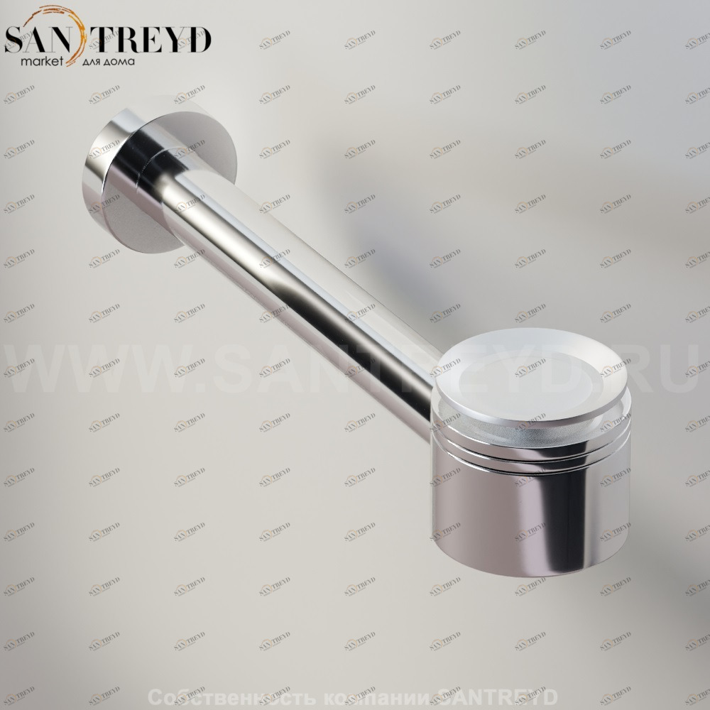 Agape  Сифон с донным клапаном без крышки хромированный матовый для раковин или биде без переливного отверстия MET0419LSP Ricambi