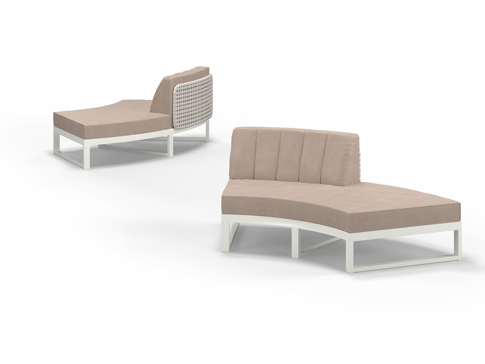 Модульный изогнутый садовый диван из ткани MAMAGREEN Munia ARCH-00071252 - Вид №1