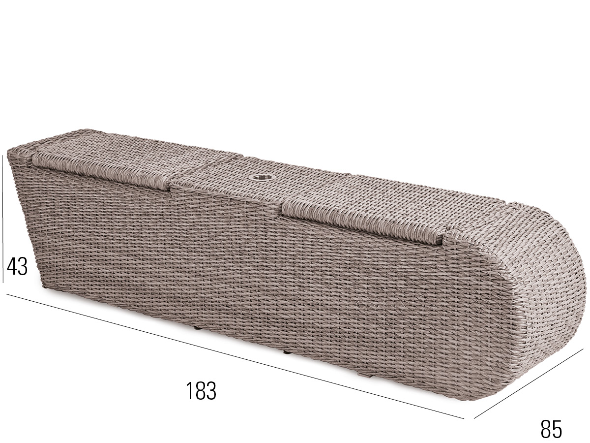 68.00.0437 Madrigal Relax-Lounge Консоль twist oyster Mbm  - Вид №2