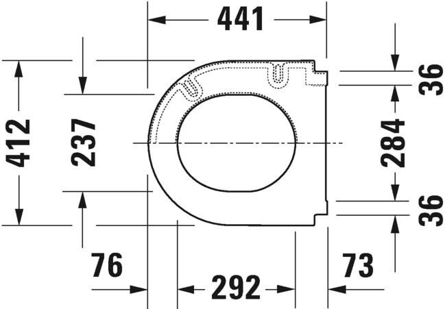 006771 Крышка сиденье для унитаза Duravit Starck 3 - Вид №3