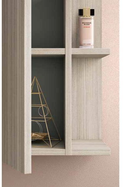 Cerasa Подвесная тумба под умывальник со шкафом, лакированная Cartabianca sun-id-1421871 - Вид №3