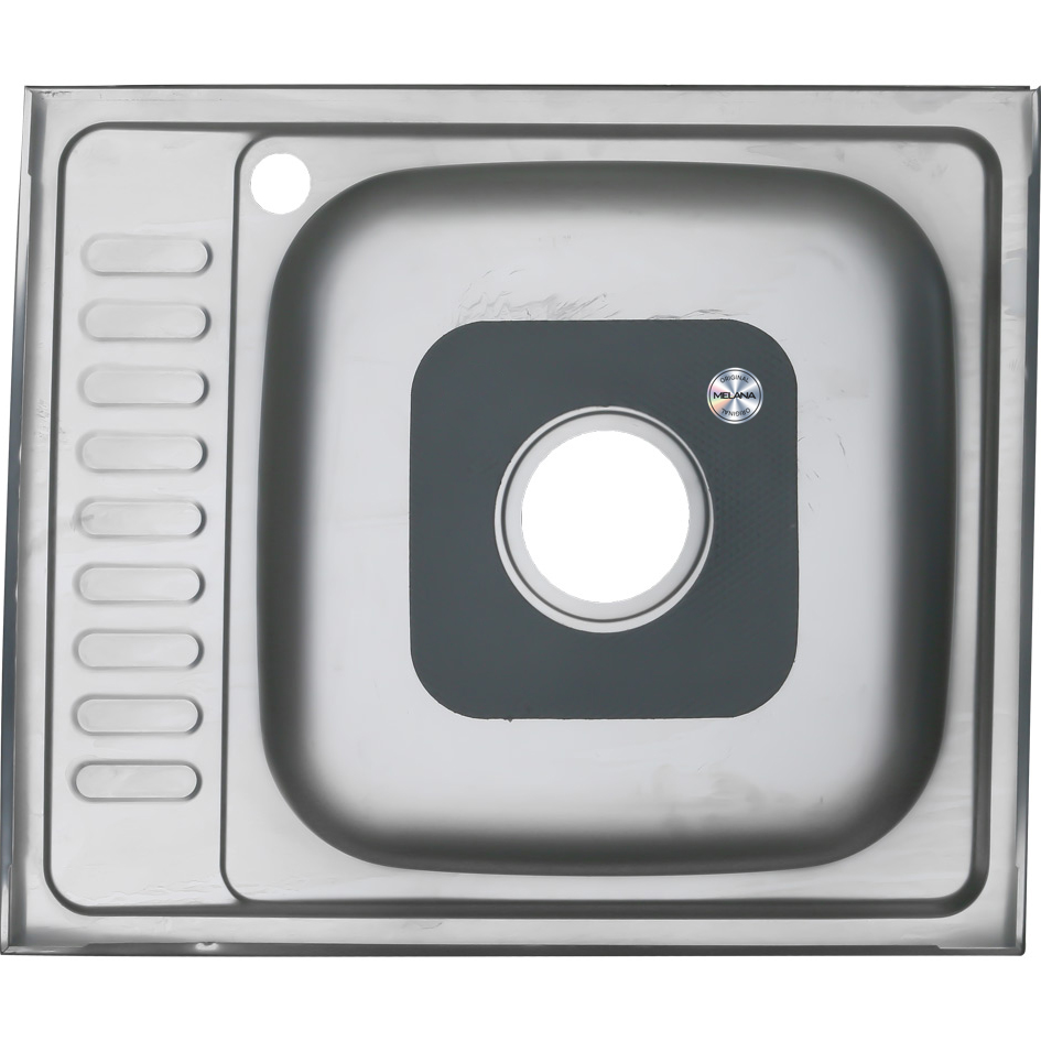 Мойка 6050 L MELANA 0,8/180 накладная прямоугольная с сифоном (178 t L *10) 178t L (*10) - Вид №2