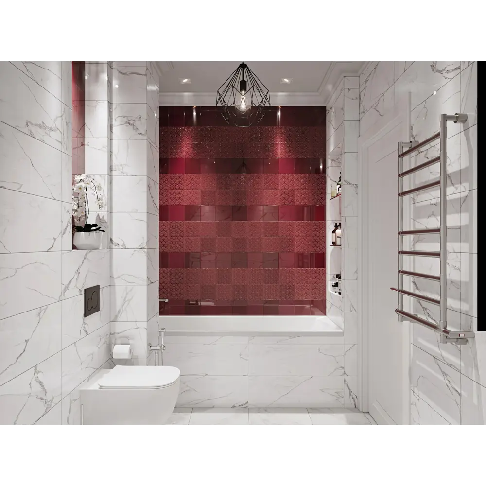 Плитка настенная Калакатта 25x75 см 1.5 м² матовая цвет белый 84789494 STLM-2048352 Santreyd  - Вид №6