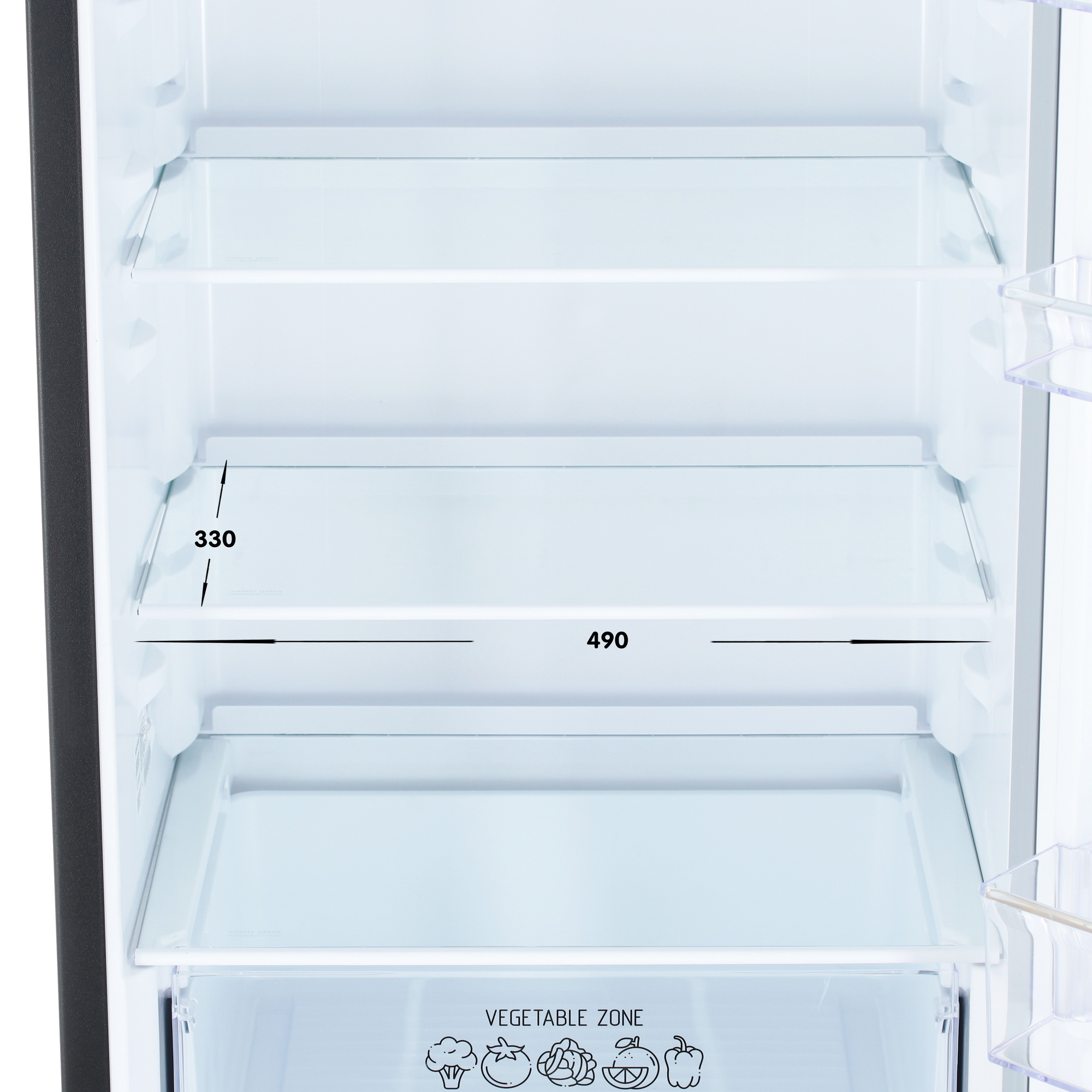 9021267 Холодильник с морозильником   Nordfrost NRB 154 B черный STDN-0044220 - Вид №8