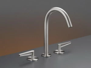 Ceadesign Смеситель для раковины из нержавеющей стали на 3 отверстия с регулируемым изливом Flag Flg 04