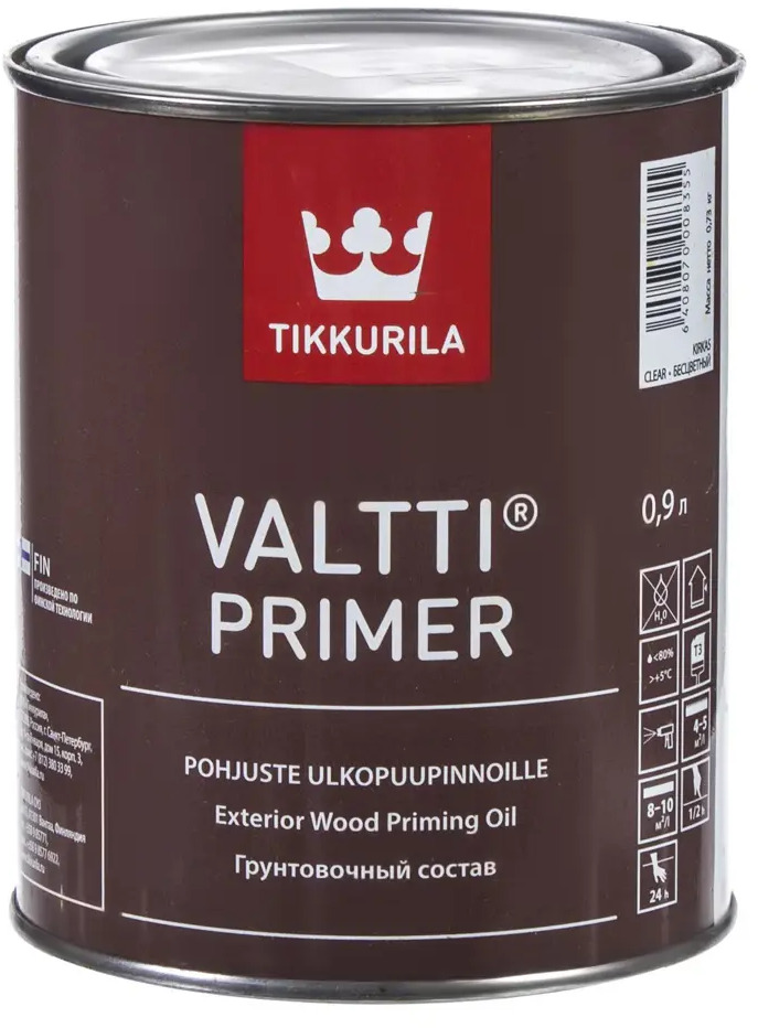 Антисептическая грунтовка Tikkurila Valtti Primer для защиты древесины 18553800