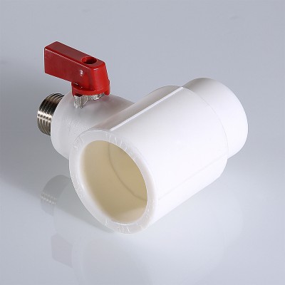 VTp.781.0.04004 Фитинг полипропиленовый – тройник коллекторный полипропиленовый с шаровым краном Valtec 40 мм х 1/2"  - Вид №5