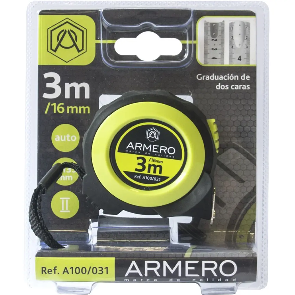 Рулетка Armero с автоблокировкой 3 м x 16 мм STLM-2203368 - Вид №2