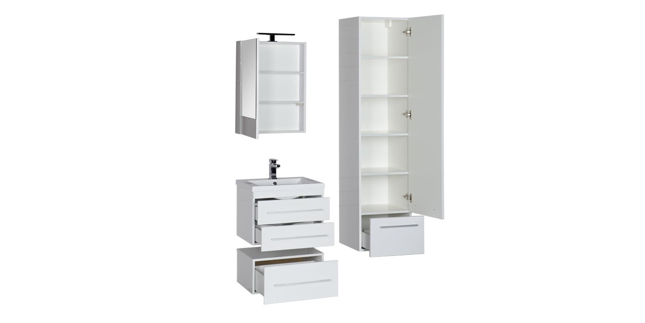 Комплект мебели Aquanet Нота 58 белый (камерино) 00165376 - Вид №2