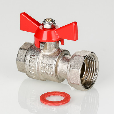 VT.241.N.0405 Кран шаровой с накидной гайкой Valtec 1/2" x 3/4"  - Вид №1