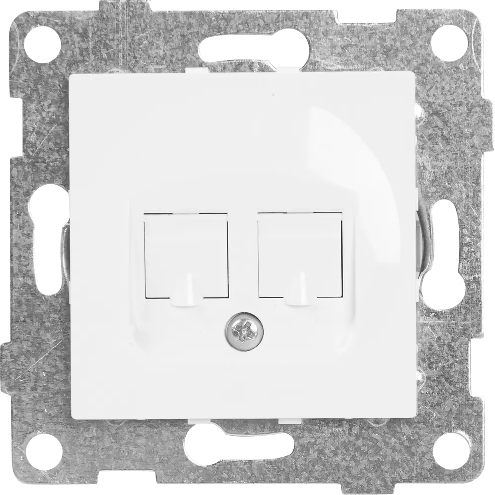 Двойная телефонная розетка GUSI Electric Ugra RJ12 для проводной связи 83864410 STLM-0045195 - Вид №1