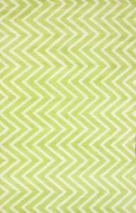 Ковер Zig Zag зелёный 160х230 DOLLY CAPRETS ДИЗАЙНЕРСКИЕ, ЗИГ ЗАГ 015207 Белый;зеленый