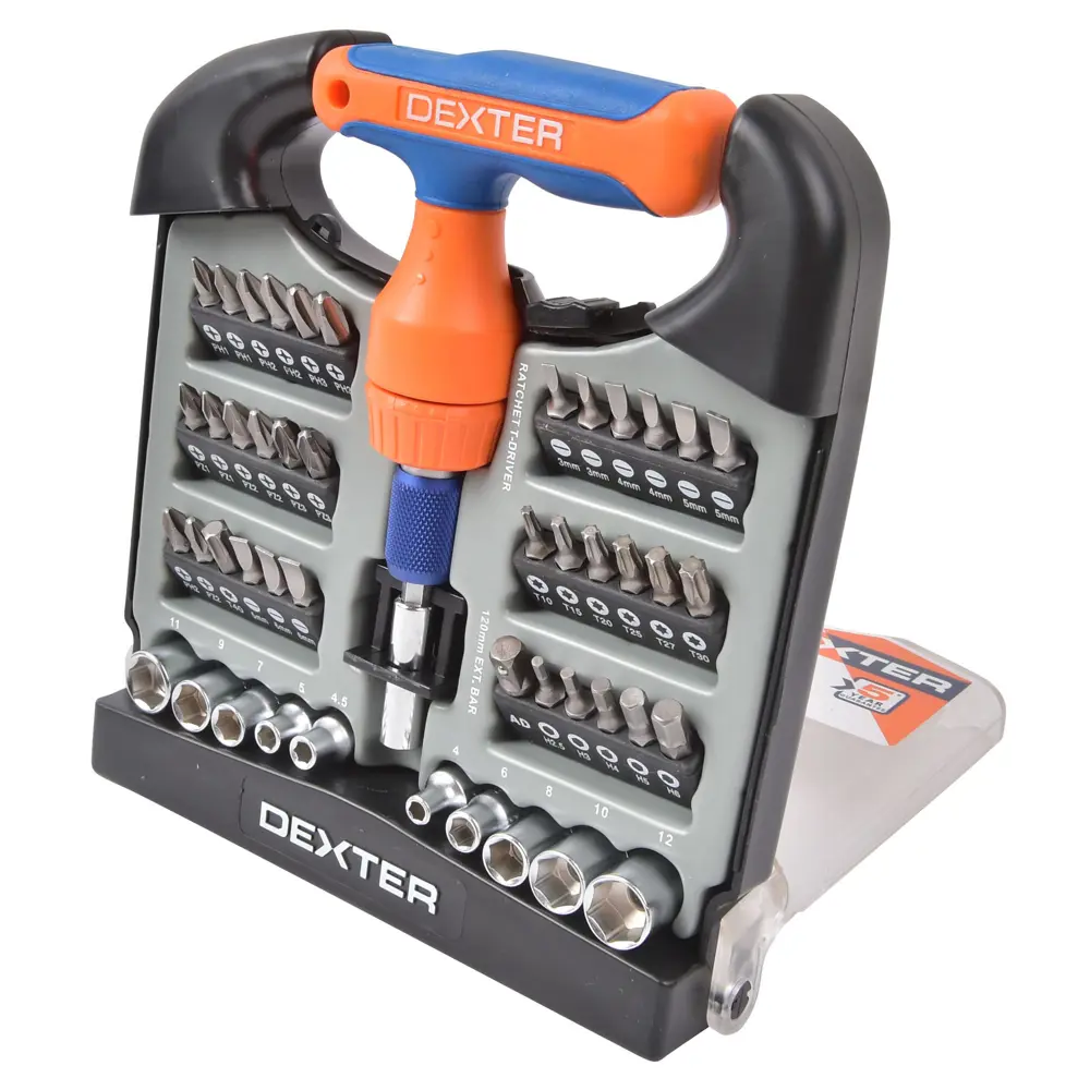 Набор отверток Dexter с 48 насадками для профессионального ремонта 18149209 STLM-0009645