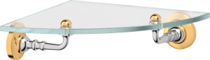 STI 118 Полка угловая с держателями 22 cm 3SC STILMAR CHROME/GOLD