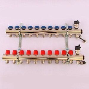 Колл. группа EMMETI TOPWAY 1"x3/4" ЕК 10 выходов с термостатическими вентилями