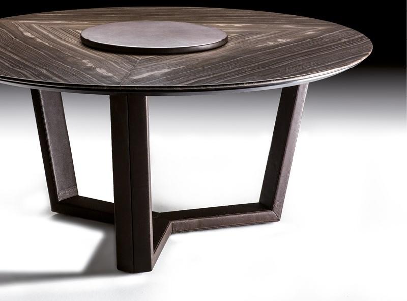 Borzalino Круглый мраморный стол с ленивой сьюзан sun-id-1447946 - Вид №2