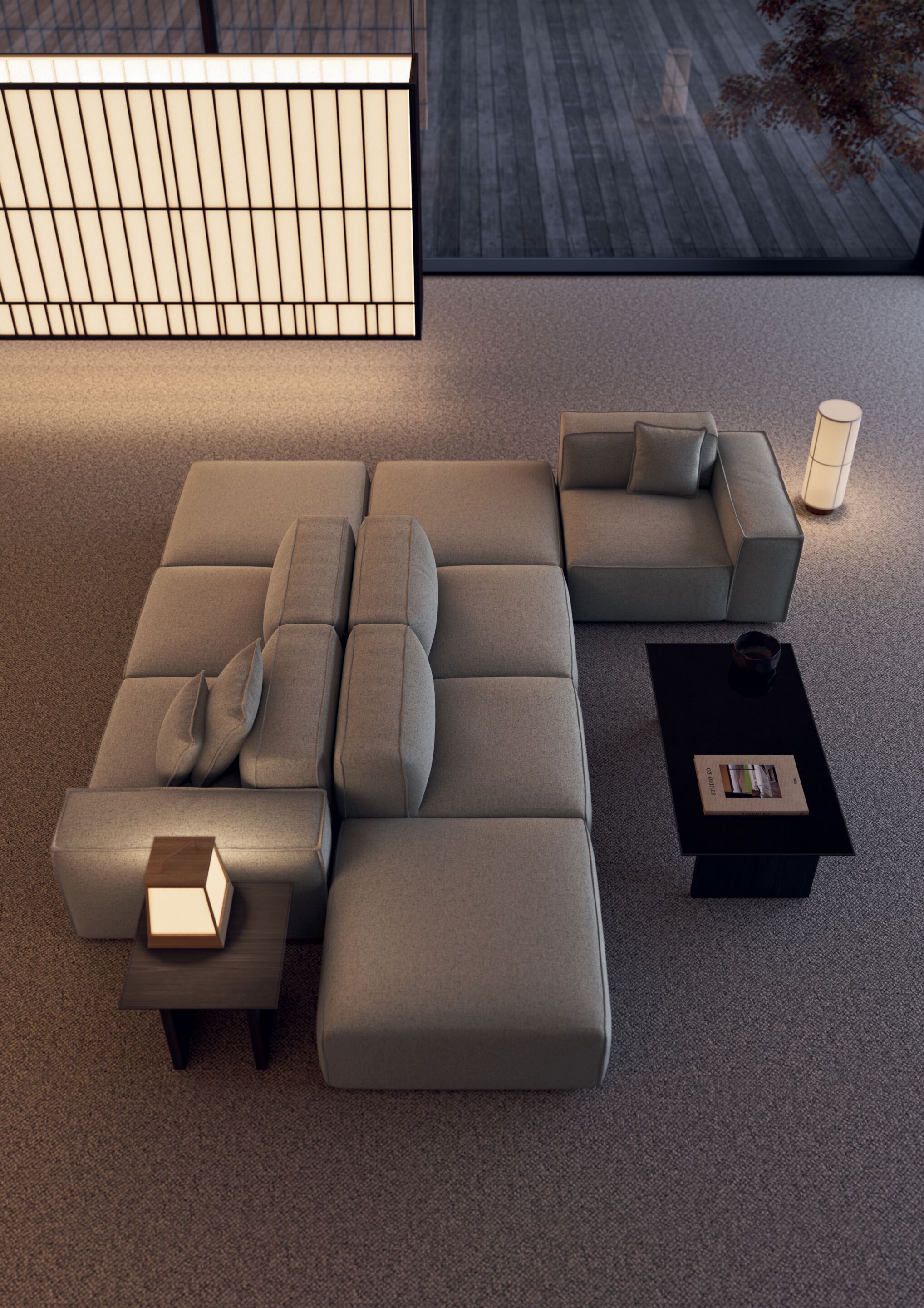 Деревянный журнальный столик для гостиной Kico Living Complements ARCH-00055514 - Вид №3