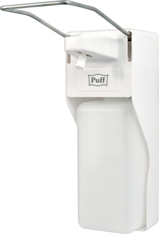 1402.180 Локтевой дозатор для жидкого мыла и дез растворов 1000 мл пластиковый 8197 PUFF  - Вид №1