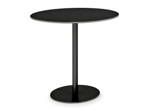 Круглый стол из стали и HPL