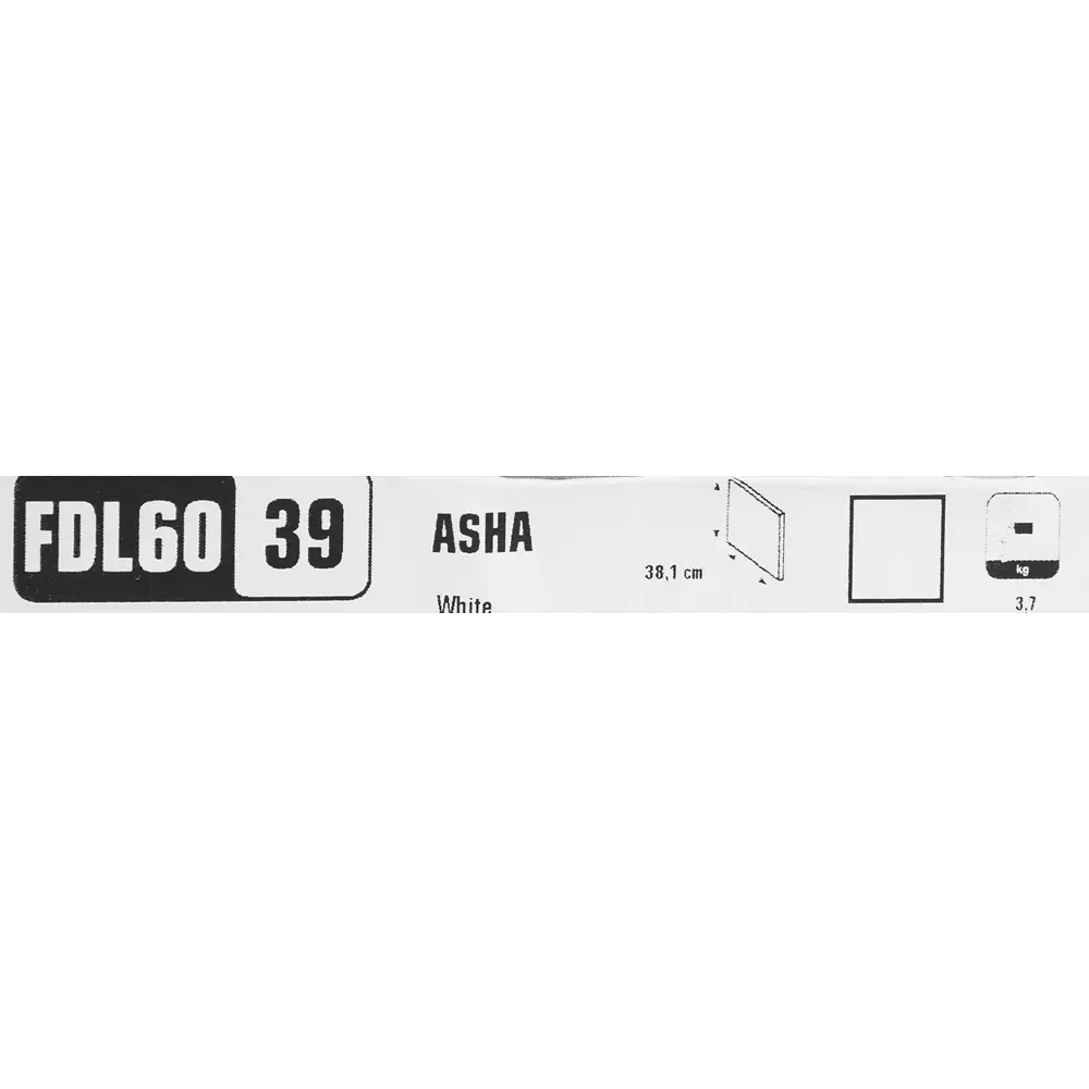 Фасад кухонного шкафа Аша 59.7x38.1 см KONSENSA ДСП цвет белый 89419168 STLM-2169149 - Вид №18