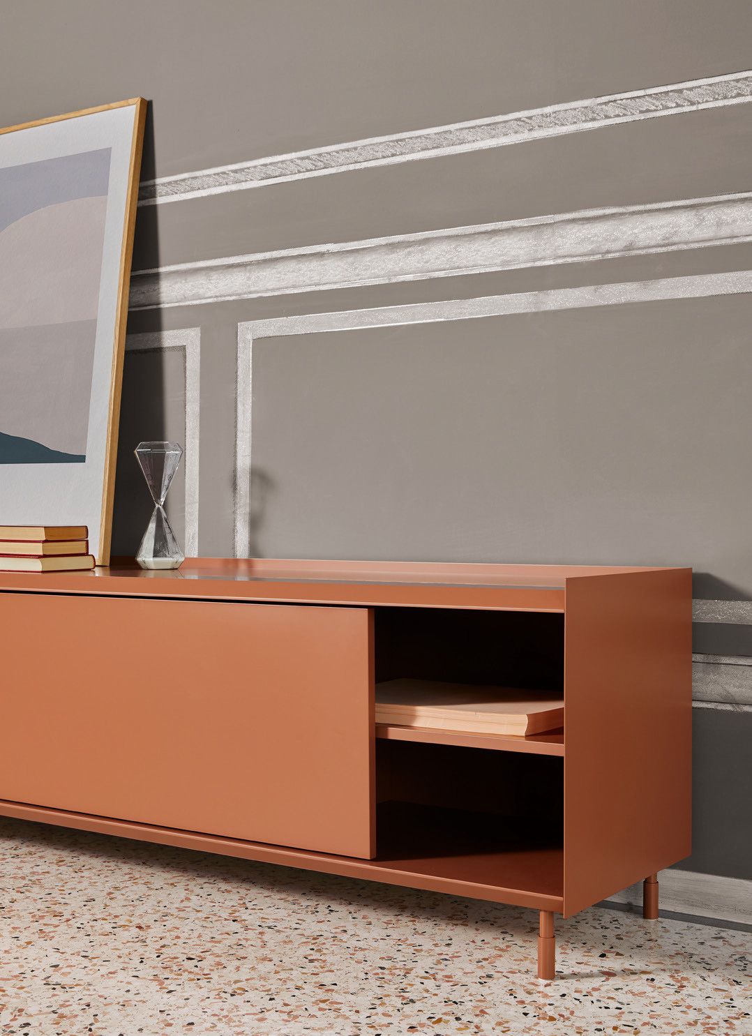 Деревянный шкаф с раздвижными дверями и металлическими боковинами Capo d’Opera Flyer ARCH-00147026 - Вид №5