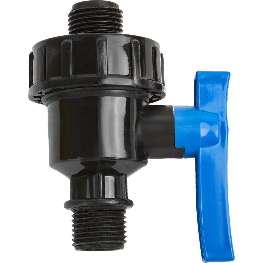 Кран ПНД Политэк 1/2" с наружной резьбой для водопровода 85358410 STLM-0062147 - Вид №1