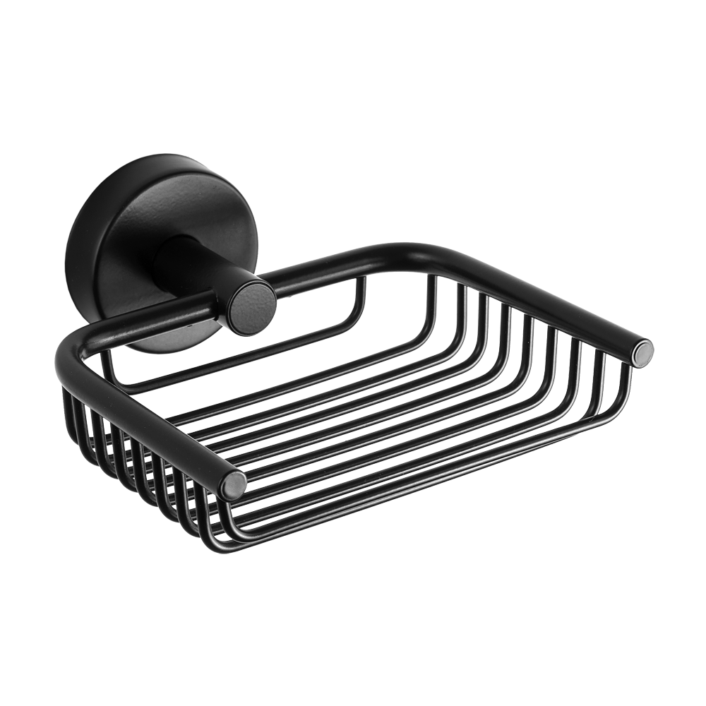 62181 Нержавеющая мыльница, черная матовая поверхность SANELA 