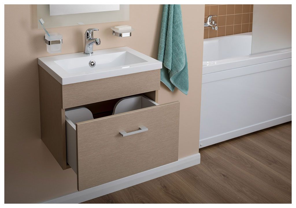 Тумба под раковину Aquanet Нота 50 светлый дуб sun-id-275400 - Вид №6
