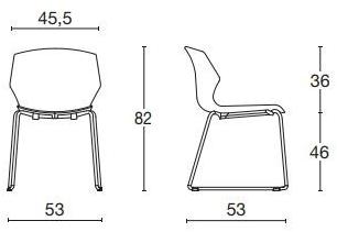 Diemme Стул для конференций из полипропилена No frill sun-id-1514734 - Вид №5