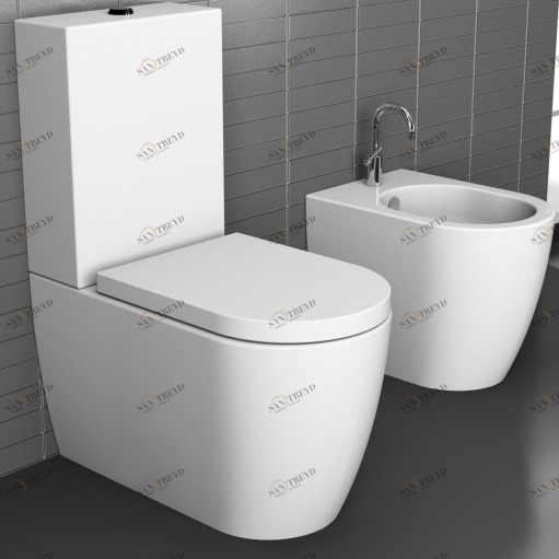 SMVMRSMCMR Компакт унитаз с бачком Белый Ceramica Cielo SMILE Италия