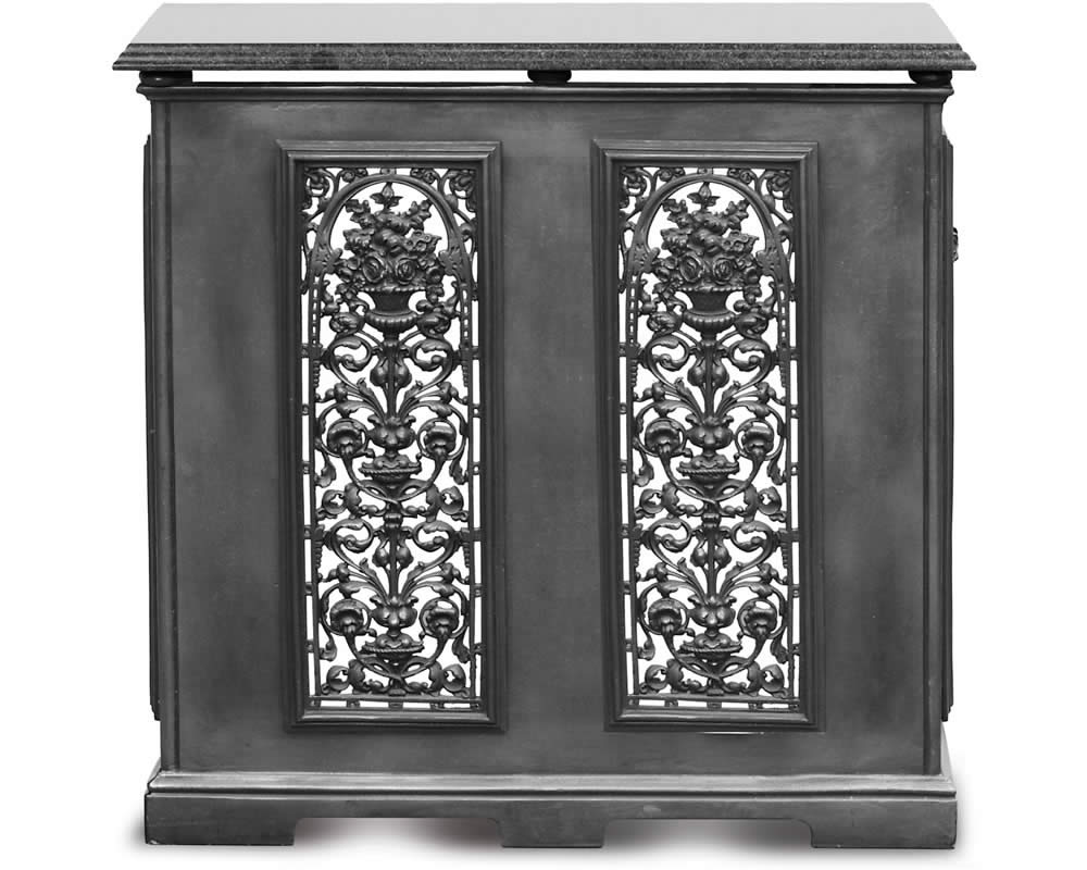 RX197 Двухпанельная крышка радиатора - черная Сarronheating 