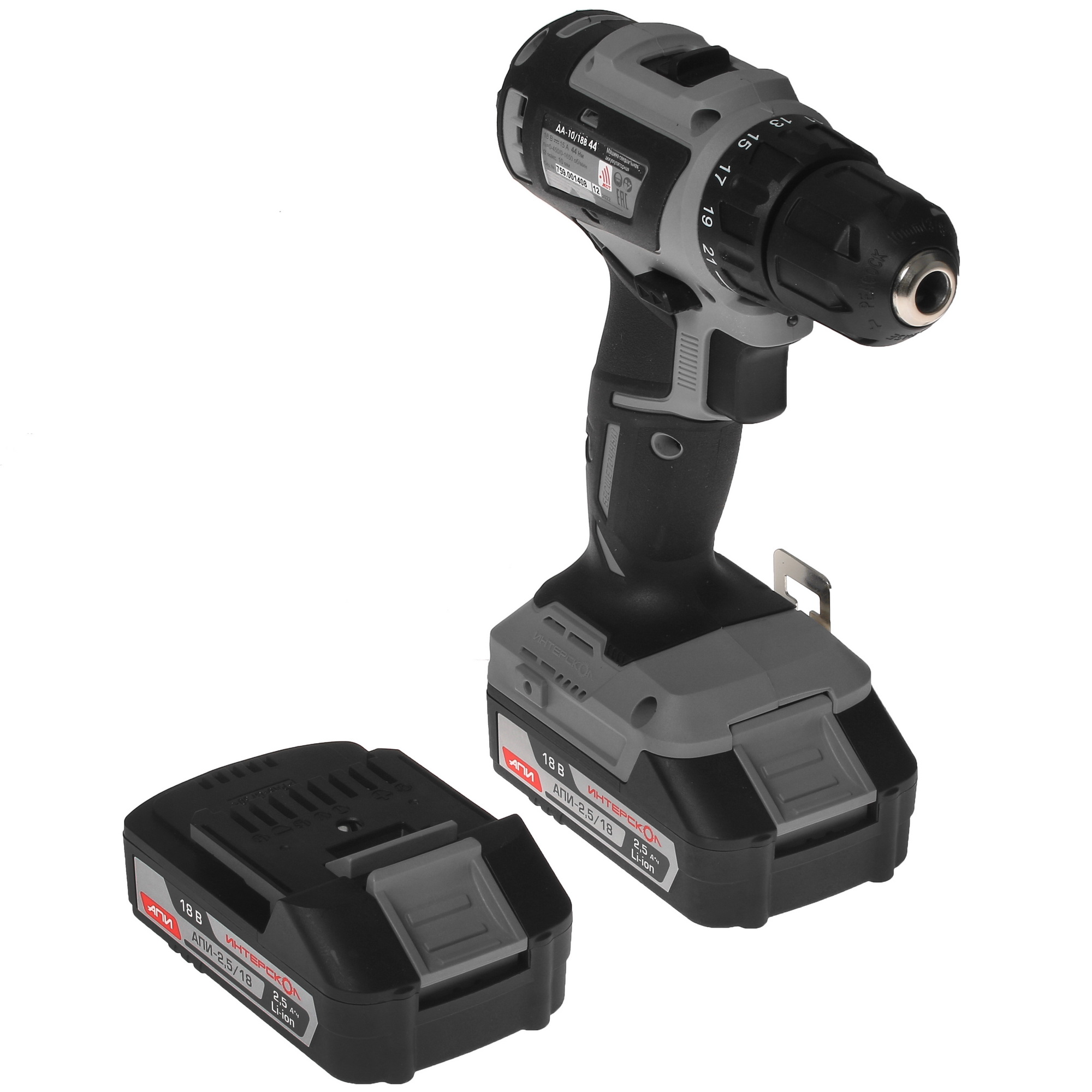 Дрель-шуруповерт Интерскол ДА-10/18В 44 МиниМАКС АПИ 18V 5097838 STDN-0000953 - Вид №2