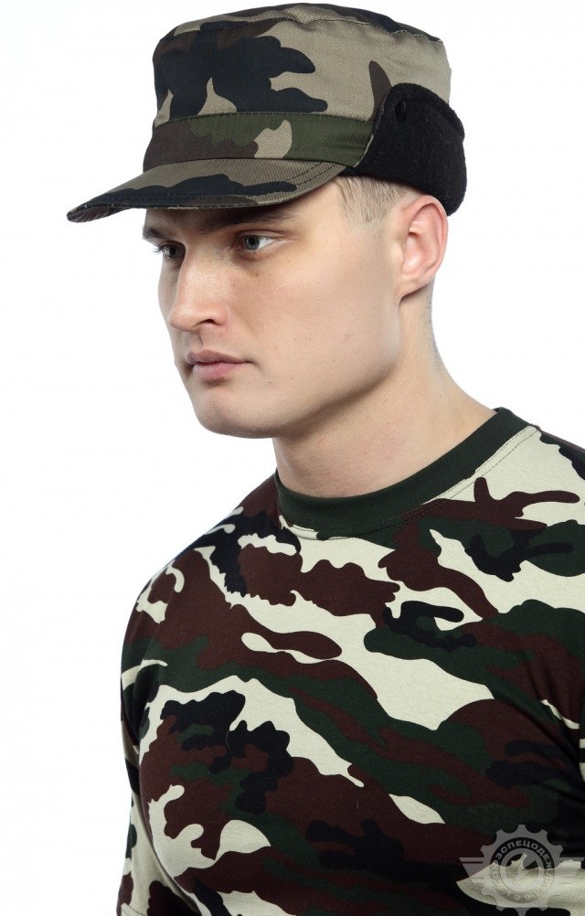 64530 Кепи "Рейнджер" зимняя камуфляж НАТО  Камуфляжная форма  размер 56 Спецодежда  - Вид №2