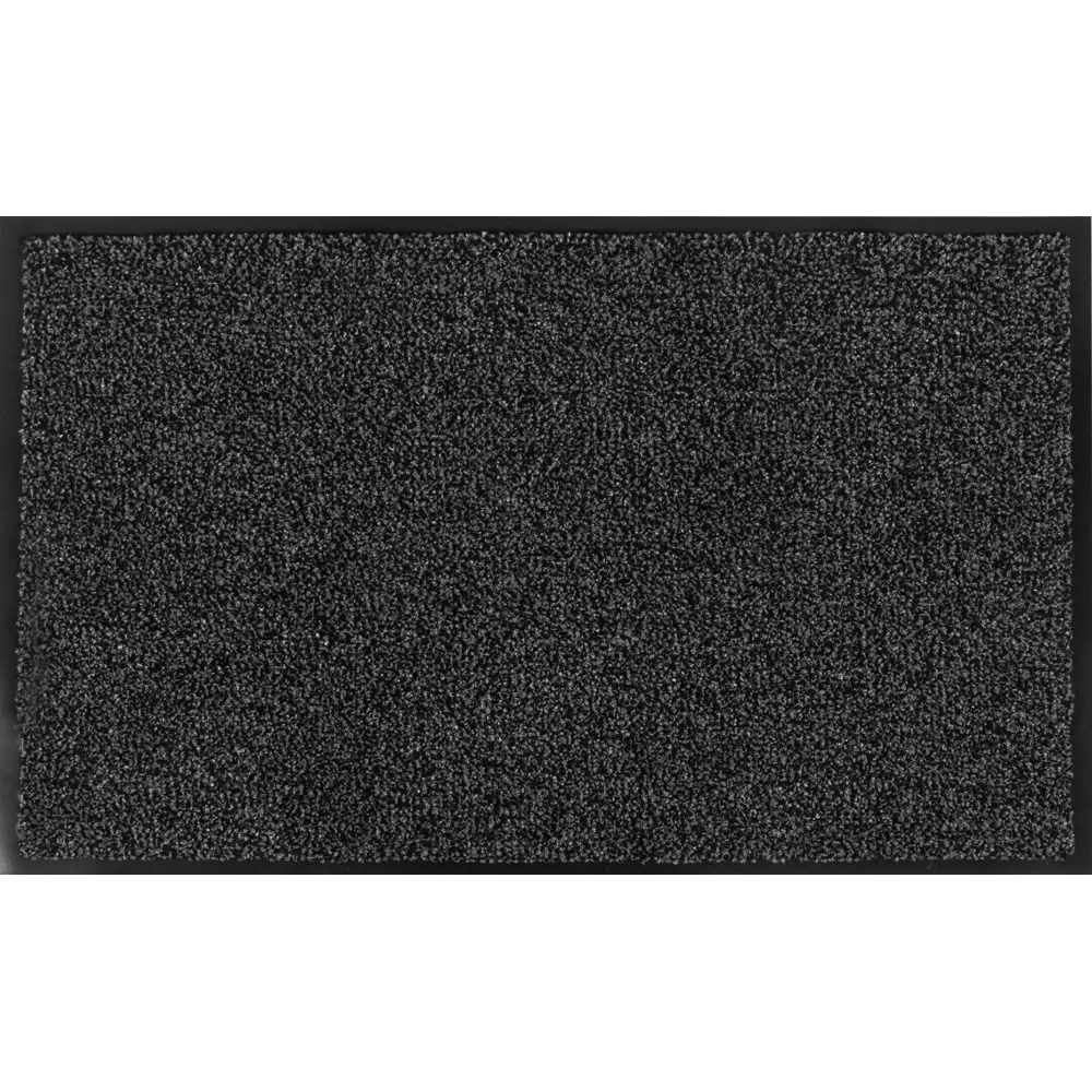Коврик Inspire Gabriel 45x75 см полипропилен на ПВХ цвет тёмно-серый 82388246 STLM-2076900  - Вид №1