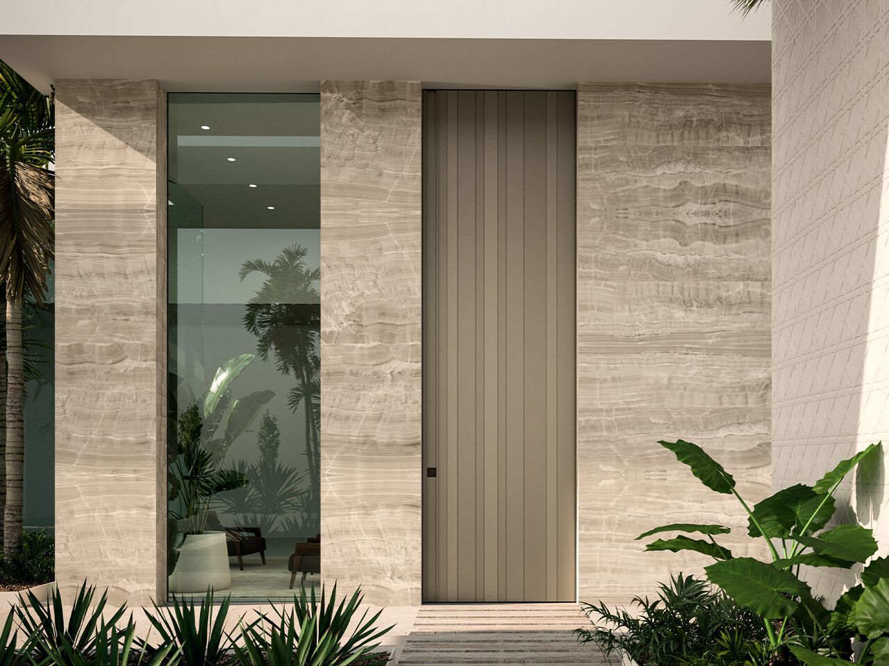 Раздвижная бронированная входная дверь Oikos Парус ARCH-00027015 - Вид №2