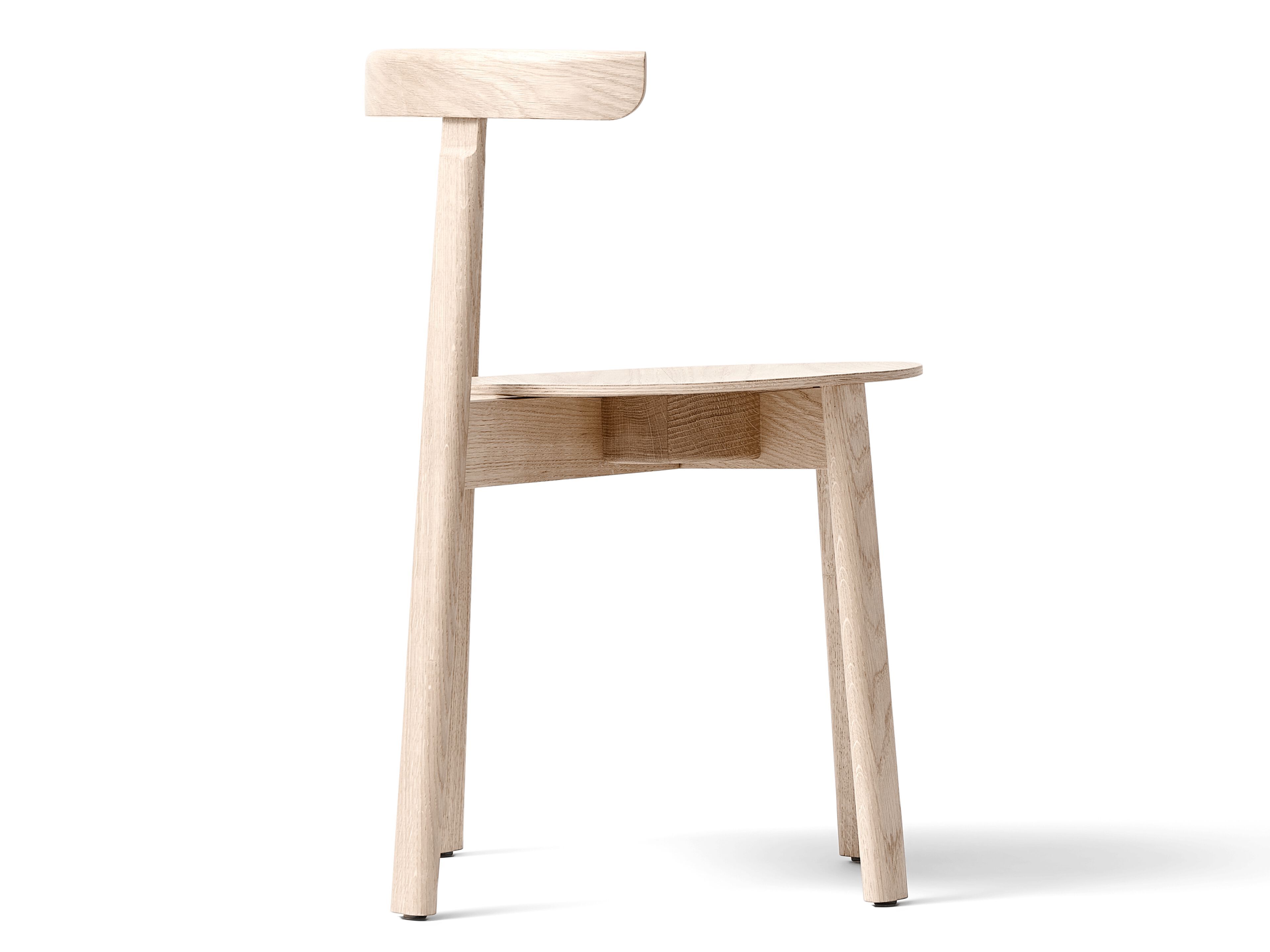 Штабелируемый стул из дуба с открытой спинкой Form & Refine Lunar ARCH-00138732 - Вид №7