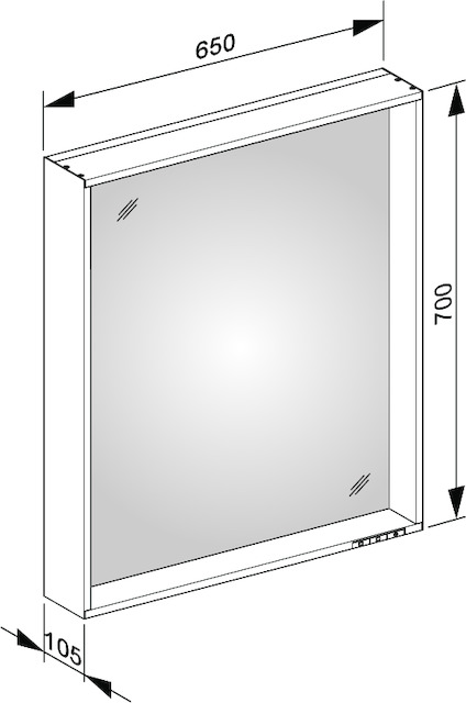 33096ZZ2000 Зеркало с подсветкой KEUCO Plan - Вид №15
