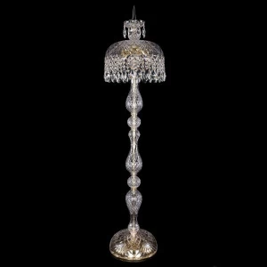 Торшер хрустальный на 6 ламп 150х35 см золотой Bohemia Ivele 5877/35-150/G BOHEMIA IVELE ЭЛИТНЫЕ 00-3889424 Золото;прозрачный