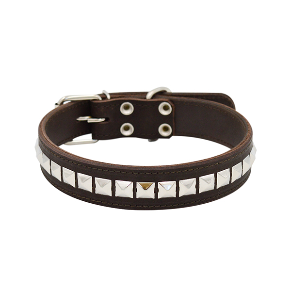 ПР0048211 Ошейник для собак Металл 2сл 36мм 60см коричневый ZOOEXPRESS 