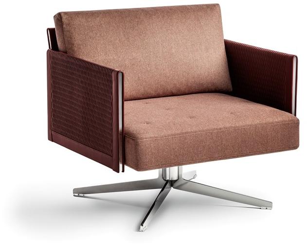 Poltrona Frau Вращающееся кресло из ткани с 4 спицами La collezione - divani e poltrone sun-id-1363405 - Вид №2