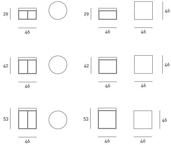 Living Divani Низкий стальной табурет Ile sun-id-1373521 - Вид №3