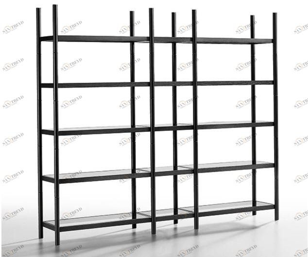 Midj Модульный открытый книжный шкаф из дерева и стекла sun-id-1444464