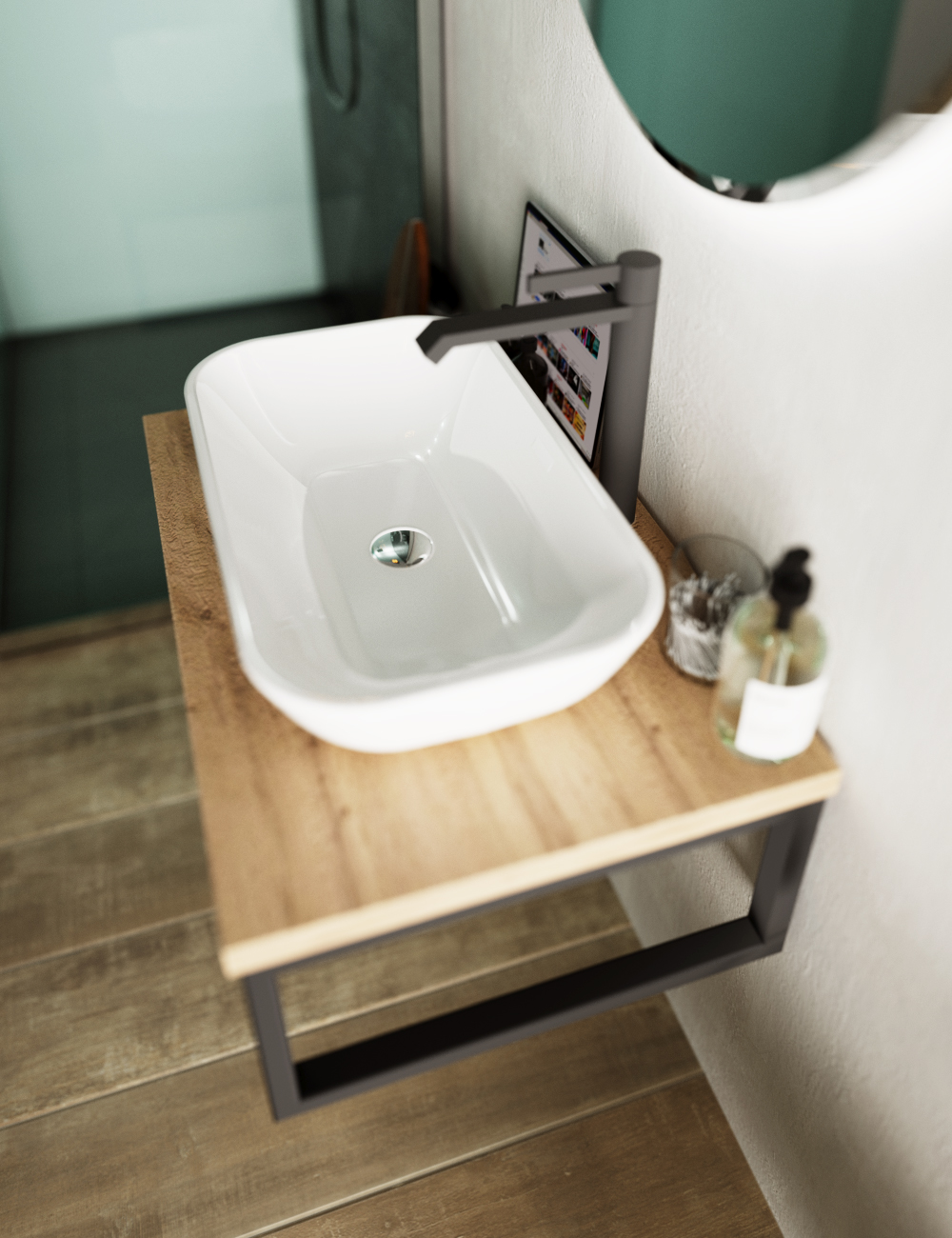 У85830 Столешница GRUNGE LOFT 80 Дуб Вотан 1 Marka GRUNGE LOFT 