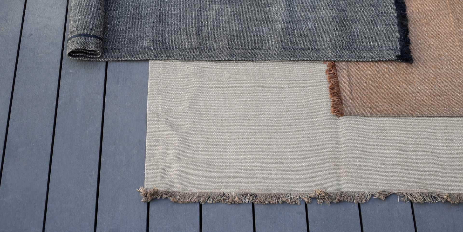 Льняной ковер (серо-коричневый) Stellar Works LI-R002-S/L (Taupe)  - Вид №1