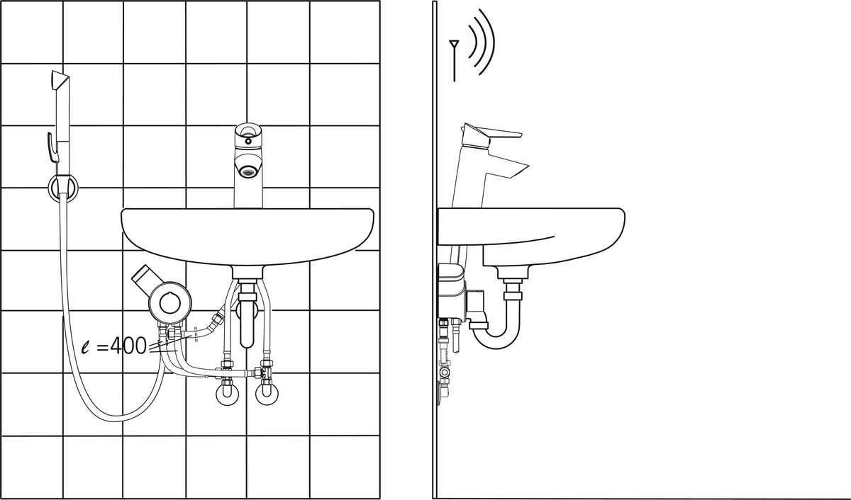 Oras 2713FG Смеситель для умывальника, 3 V 2713FG Optima Хром  - Вид №3