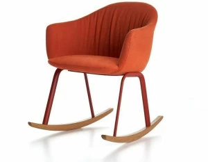 MDF Italia Кресло-качалка со съемным чехлом из ткани