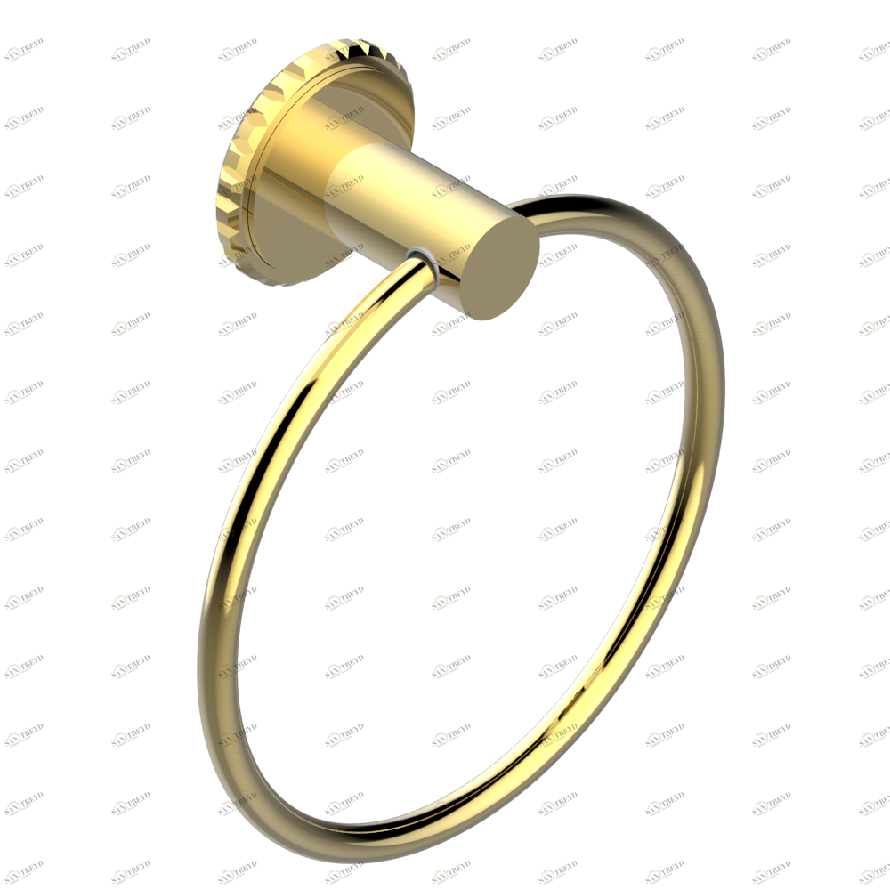 G9E-504N Полотенцедержатель-кольцо-Ø 180 мм одинарное Thg-paris System métal quadrillé Золото G9E-504N CAT.F