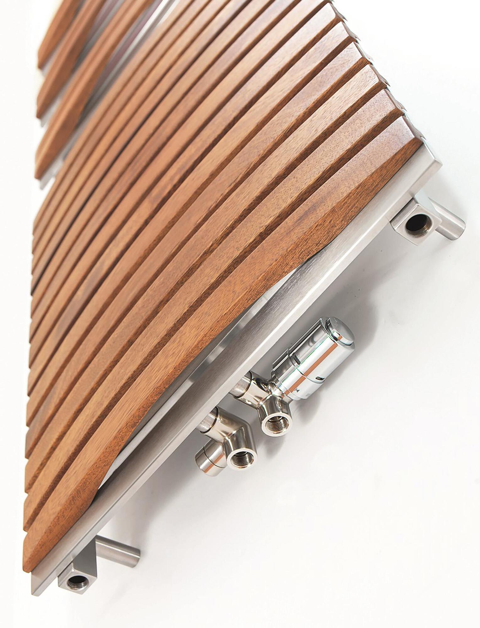 Полотенцесушитель Hammam HERA Wood  комбинированный; электрический или водяной Сталь;Дерево  - Вид №74