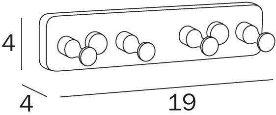 INDA® Крючок для халата гостиницы Hotellerie A38240 - Вид №1